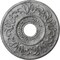Ekena Millwork Valletta Ceiling Medallion (Canopies up to 3 1/2"), 18"OD x 3 1/2"ID x 1"P, Ultra Pure White Crackle CM18VLUWC - alternate 1